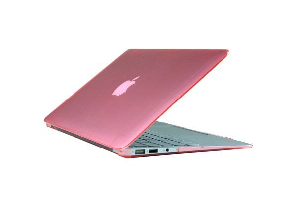 Ultra Slim Crystal Clear Hard Case for MacBook Air 11.6" (Pink) & Free Keyboard Cover(Random)-282C