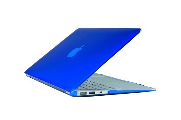 Ultra Slim Crystal Clear Hard Case for MacBook Air 11.6" (Blue) & Free Keyboard Cover(Random)-282D