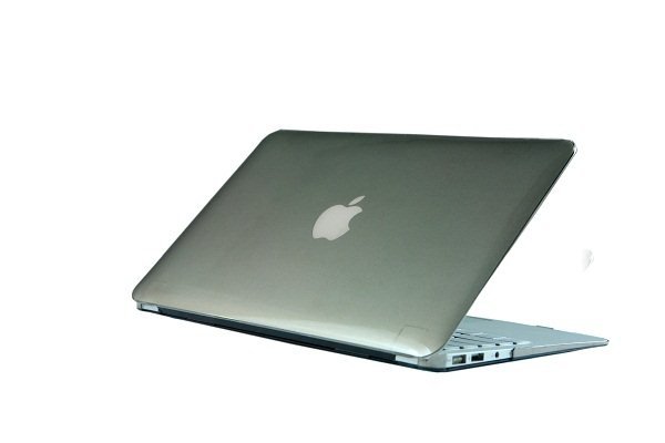 Ultra Slim Crystal Clear Hard Case for MacBook Air 13.3" (Gray) & Free Keyboard Cover-286B