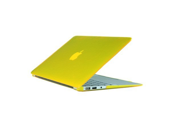 Ultra Slim Crystal Clear Hard Case for MacBook Air 13.3" (Yellow) & Free Keyboard Cover-286F