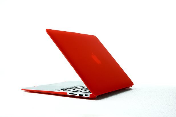 Ultra Slim Anti Glare Hard Case for MacBook Air 13.3" (Red) & Free Keyboard Cover(Random)-288K