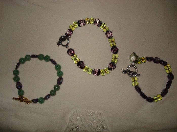 3 Green Bracelets