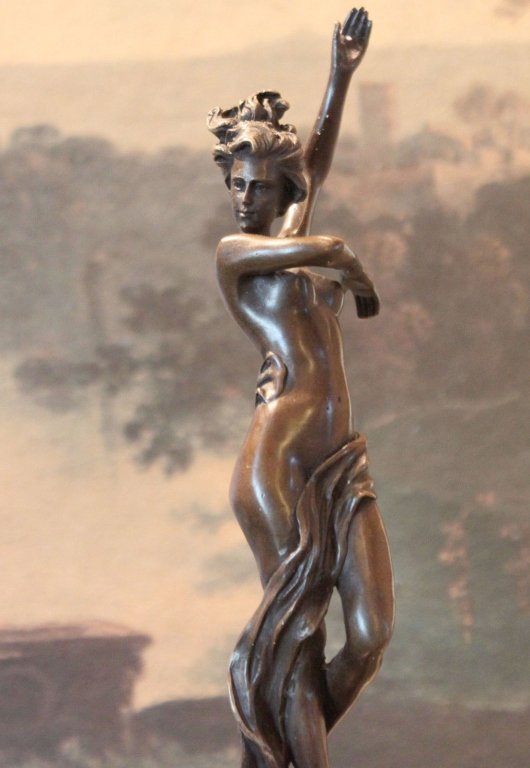 Sensual Nude Draped Woman