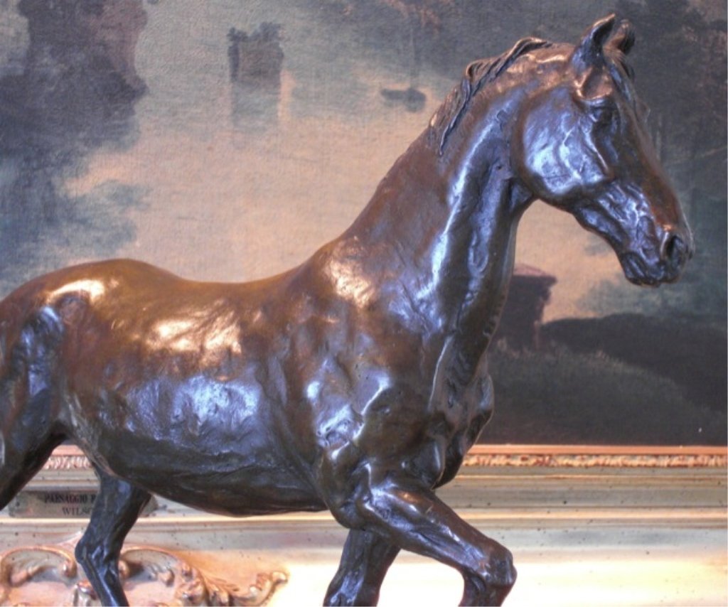 Handsome Equestrian Horse Bronze Sculpture