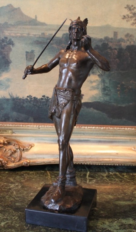 Roman Gladiator Warrior Bronze Sculpture