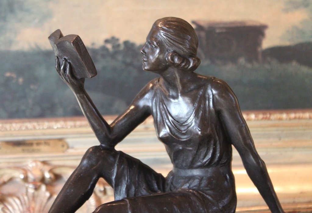 Librarian Bronze Sculpture