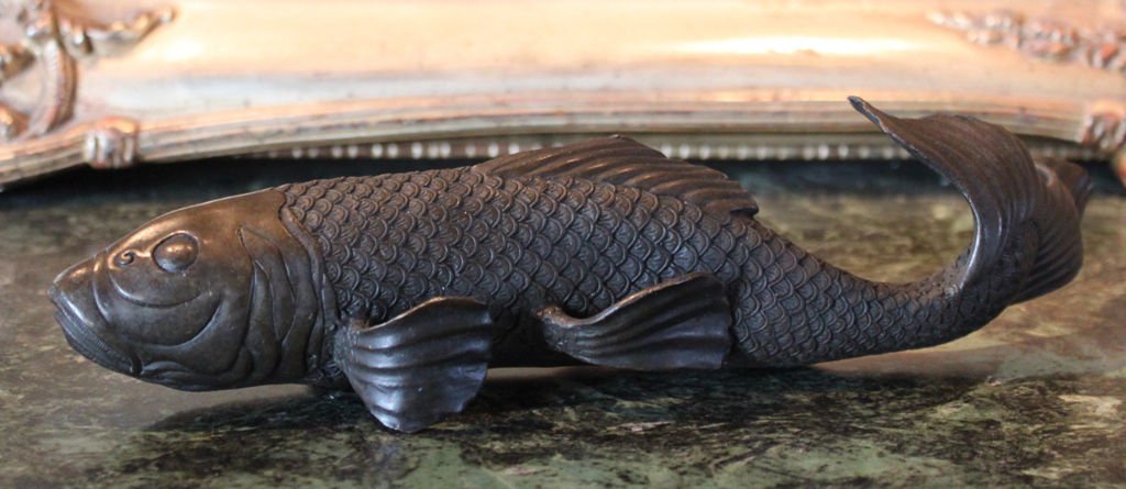 Koi Fish Bronze Sculpture