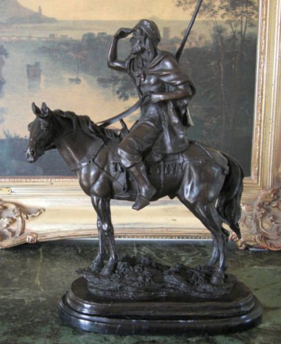 The Explorer on Horseback Bronze Sculpture