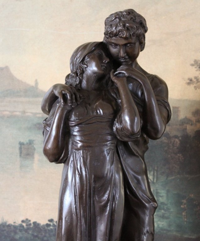 Young Lovers Romeo and Juliet Bronze Sculpture