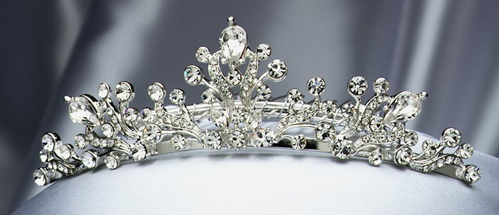 Silver Rhinestone Tiara