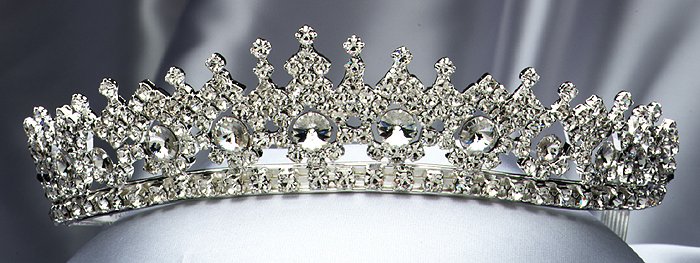 Silver Rhinestone Tiara