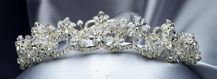 Crystal / Silver Rhinestone Tiara