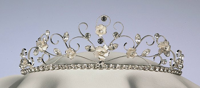 Silver Rhinestone Tiara