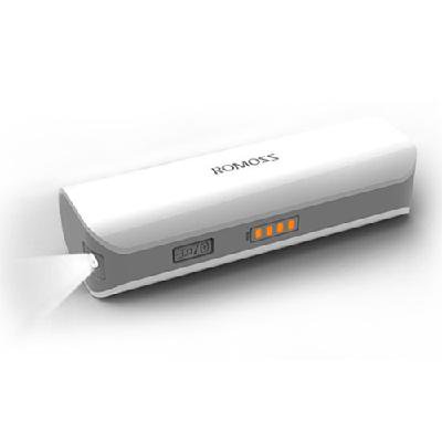 Romoss PH10 2600mAh USB Power Bank Portable External Battery Pack White