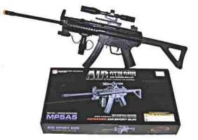 MP-5A5A Airsoft Rifle with Mock Sight Air Soft scope Semi Spring action