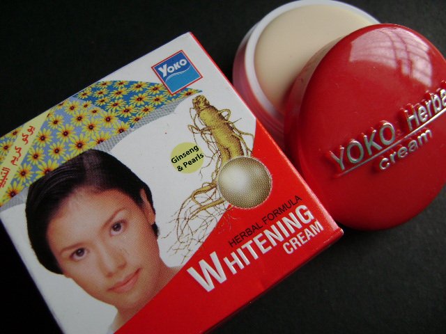 LOT of 3 pcs YOKO Herbal Formula Whitening Cream (Ginseng & Pearls) 4g FREE SHIPPING