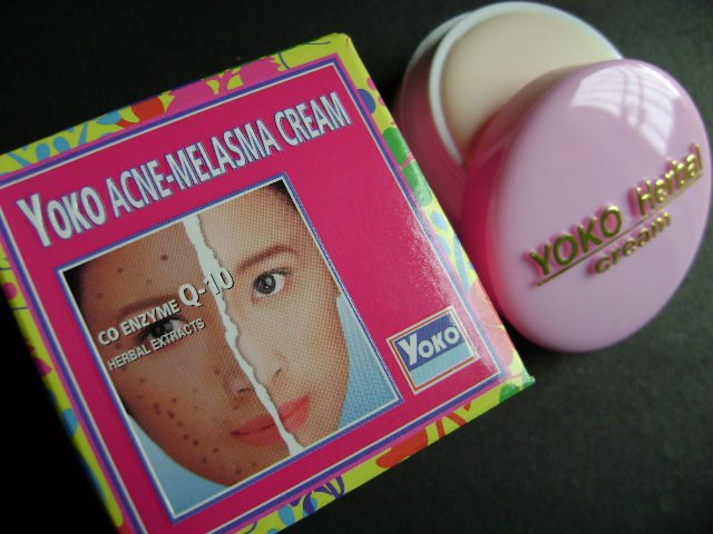 LOT of 3 pcs YOKO Acne - Melasma Cream with CO Enzyme Q-10 (Herbal Extracts) 4g FREE SHIPPING