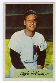 Clyde Vollmer 1954 Bowman #136