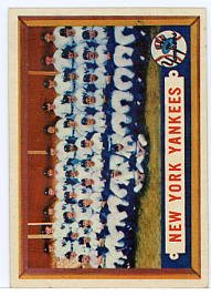 New York Yankees Team Card 1957T #97