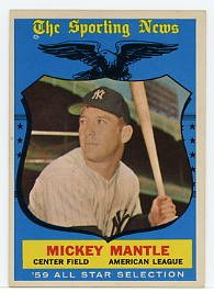 Mickey Mantle All Star 1959 Topps #564