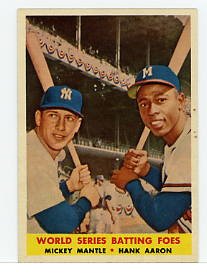 Mantle/Aaron 1958 Topps #418