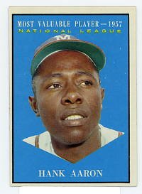 Hank Aaron MVP 1961 Topps #484
