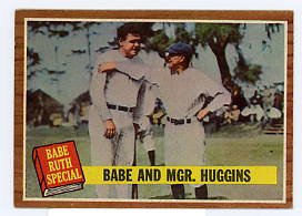 Babe & Mgr. Huggins 1962 Topps #137