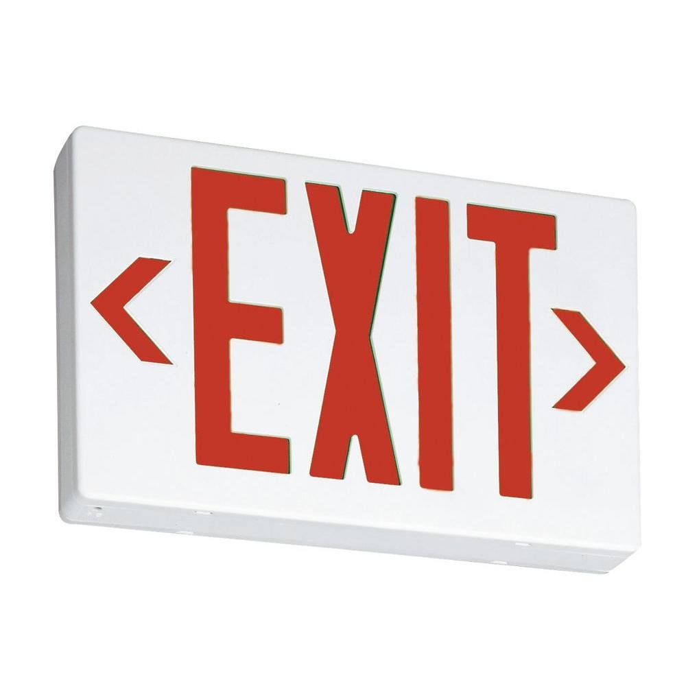 Lithonia Lighting EXR LED M6 Thermoplastic White LED Emergency Exit Sign