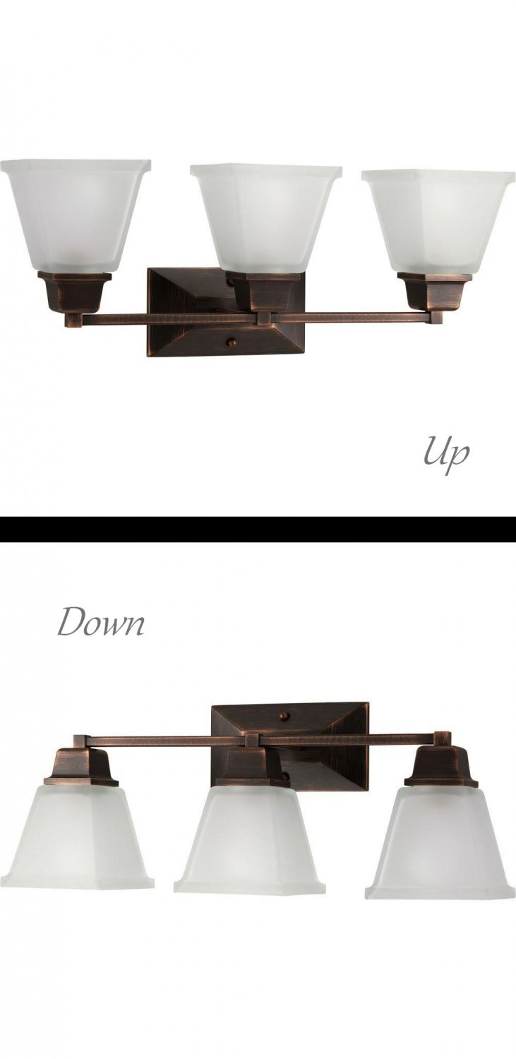 Progress Lighting North Park Collection 3-Light Venetian Bronze Vanity Fixture