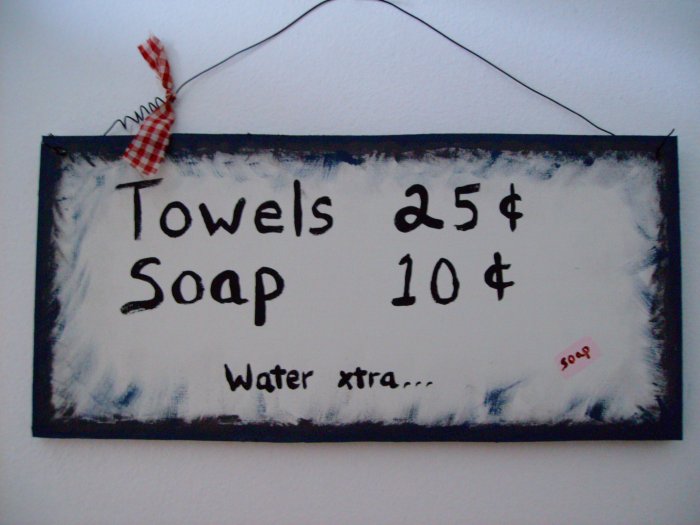 towels...soap