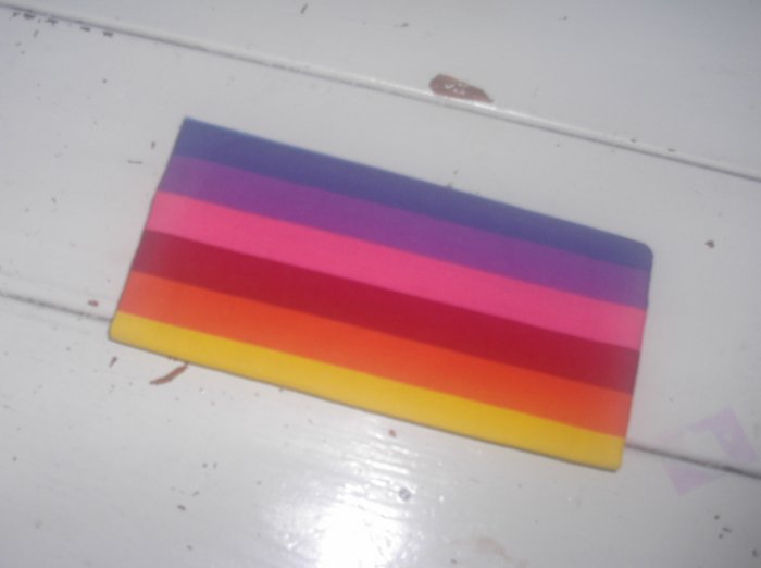 Rainbow Stripe Tri-Fold Wallet