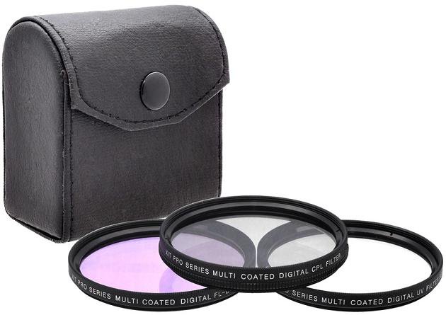 Xit 37mm 3PC Lens Filter Kit For Photo and Video Cameras