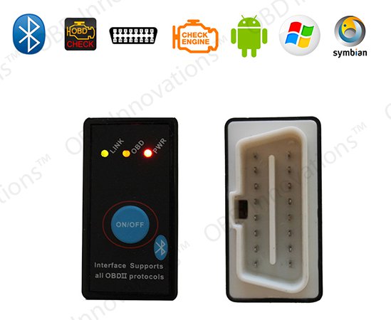 Mini ELM327 Bluetooth OBD2 Car Diagnostics Scanner + Switch