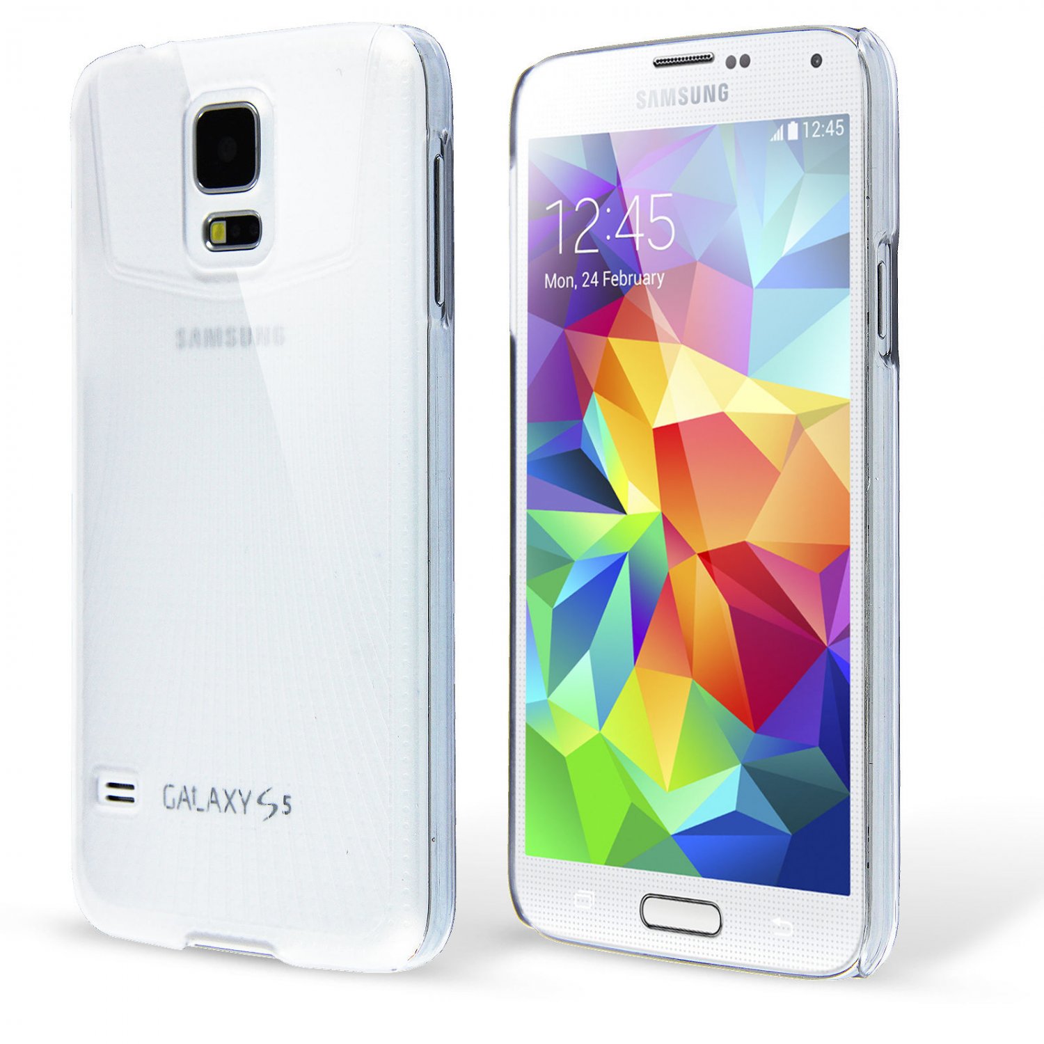 Thin Crystal Clear Hard Snap On Case for Galaxy S5 i9600