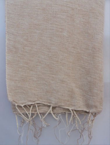 Himalayan Yak Wool Plain Shawl Camel White ,NEPAL