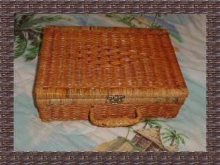 Unique Vintage Wicker Box Purse
