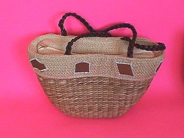 Cute Handmade Straw Tote Purse Handbag
