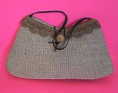 Beautiful Handmade Straw Tote Handbag