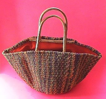 Beautiful Handmade Straw Tote Handbag