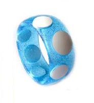 Blue Polka-Dot Bangle
