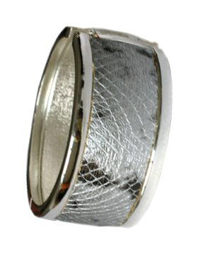 Silvertone Snake Bangle