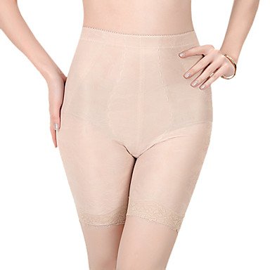 Chinlon Mid Thigh High Waist Shaper Briefs