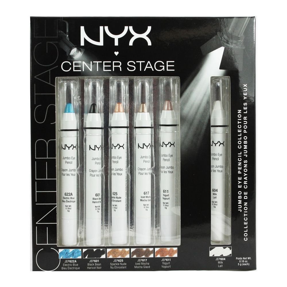 NYX Jumbo Eye Pencil Collection - Center Stage - JEPSET01 6 Colors!