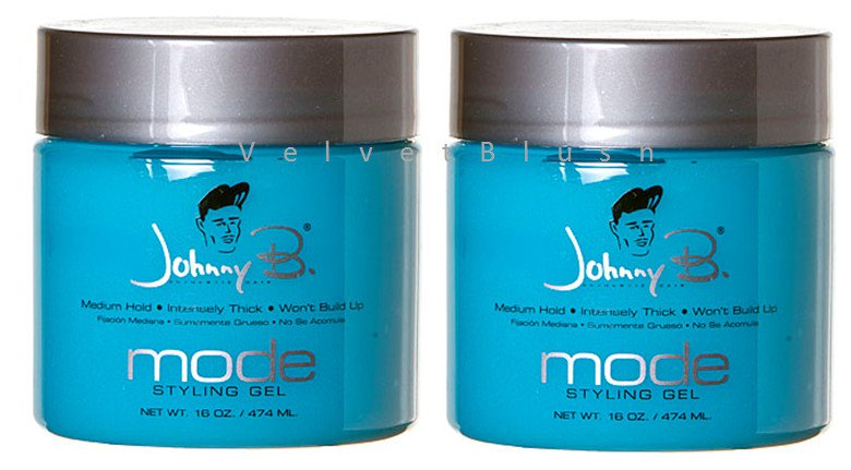 2 - Johnny B Mode Styling Gel 16oz 2 Bottles - VelvetBlush