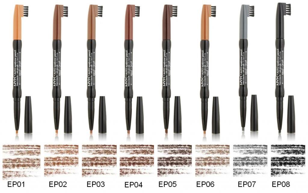 NYX Auto Eyebrow Pencil- Choose Your Favorite 2 Colors - VelvetBlush