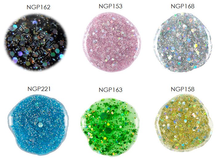 6 NYX Girls' Nail Polish - Glitter Rox Set 6 Glitter Colors - VelvetBlush