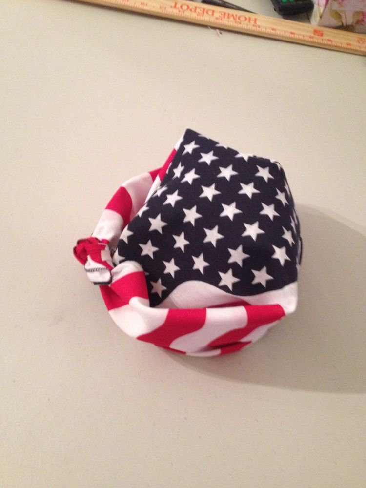 100%Cotton American Flag Head Band