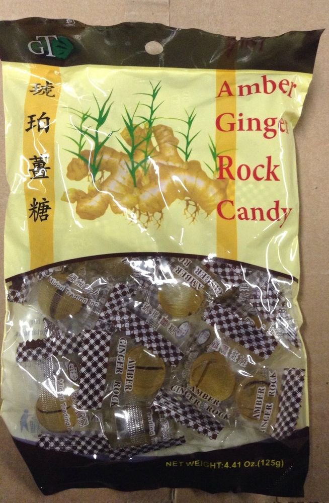 GT-Amber Ginger Rock Candy Packs of 10