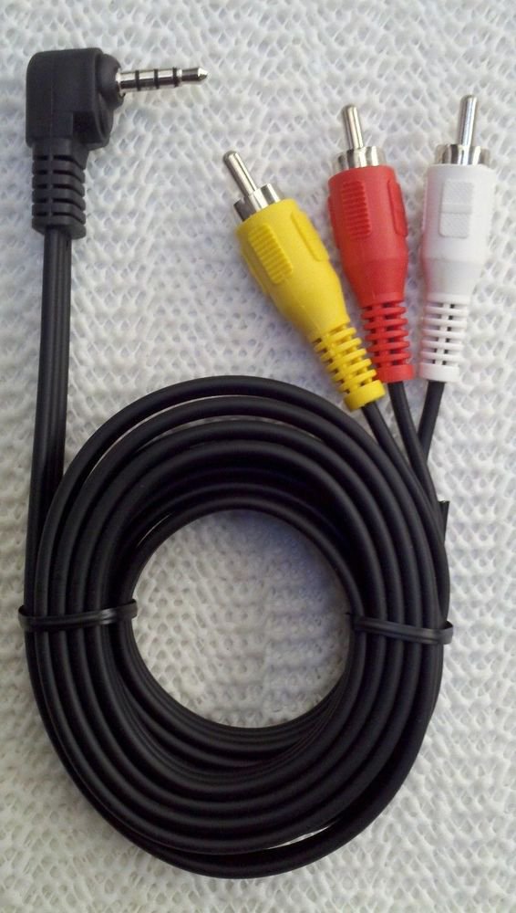 3.5 mm to 3-RCA AV Audio Video Cable for Camcorder Camera digital camera New