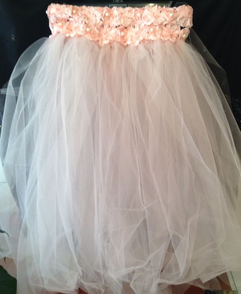 Pink Flower Girl TUTU Dress 2T 3T 4T NEW Handmade Bridesmaid Pageant Wedding